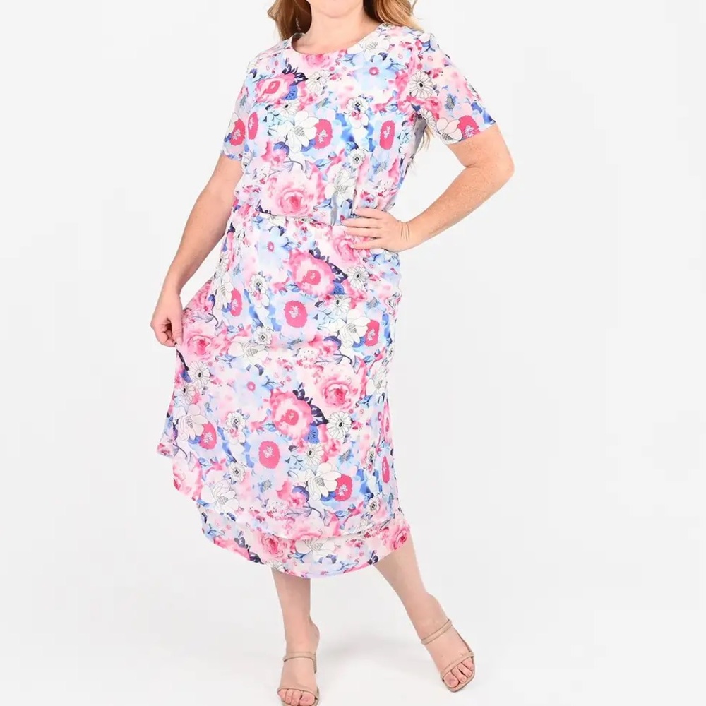 PINK FLORAL DRESS💕